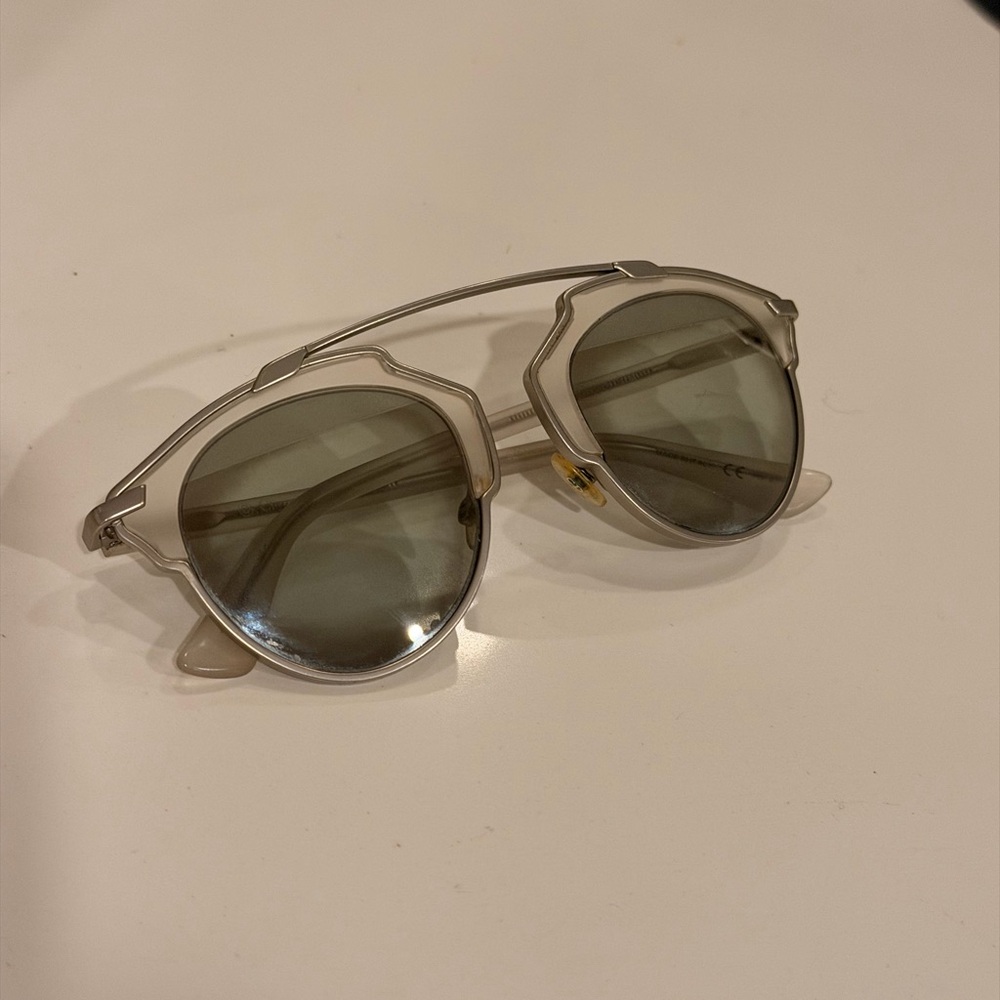 Dior Sunglasses with Silver and Gray Tones